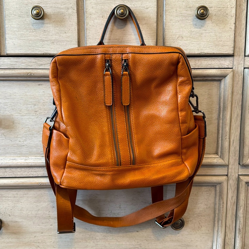 Leather Backpack Purse